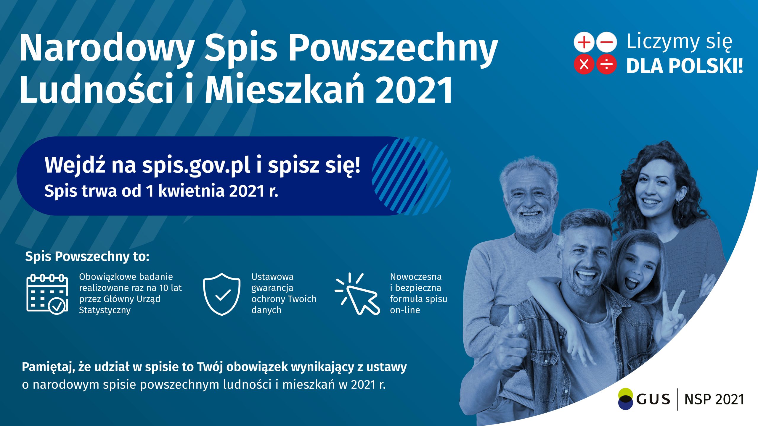 Narodowy Powszechny Spis Ludności i Mieszkań 2021 - informacje