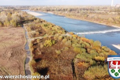 Spiętrzenie wody w Ostrowie na rzece Dunajec